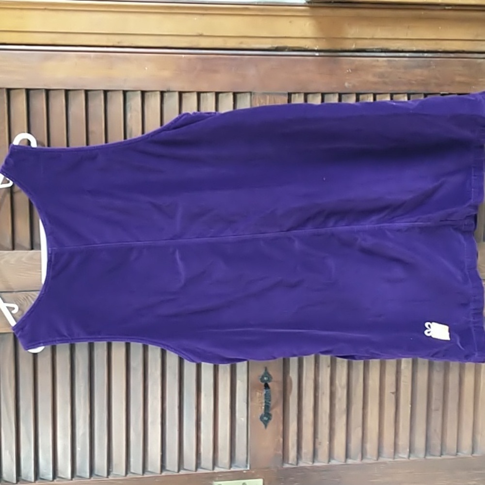 Vintage Quacker FactoryJumper Dress Tunic Size large Purple Presents Gifts - Picture 10 of 10